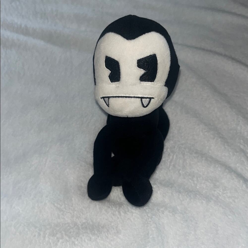 Bendy and the Ink Machine Edgar The Butcher Gang Spider Plush Black White HTF